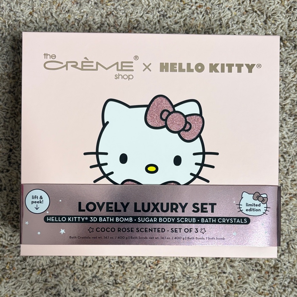 The Crème Shop x Hello Kitty Lovely Luxury Set - Coco Rose Scented